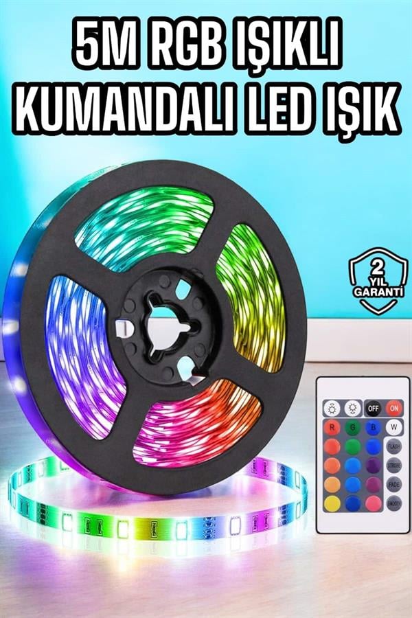 5M RGB Işıklı Her Ortama Uygun Led Işık - Lisinya