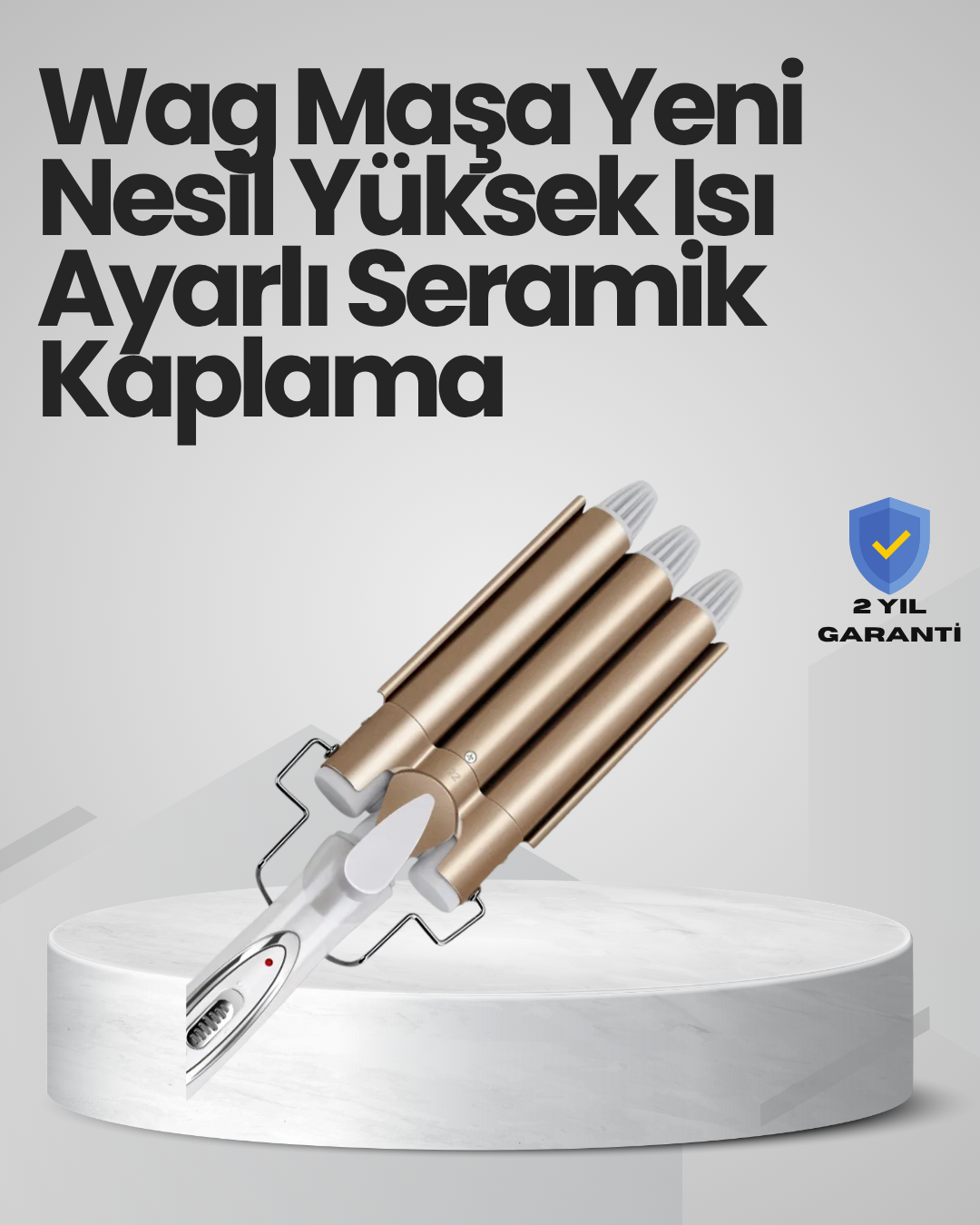 Bukle Saç Maşası – Kolay Kullanım, Sağlıklı Bukleler yüksek ısılı - Lisinya