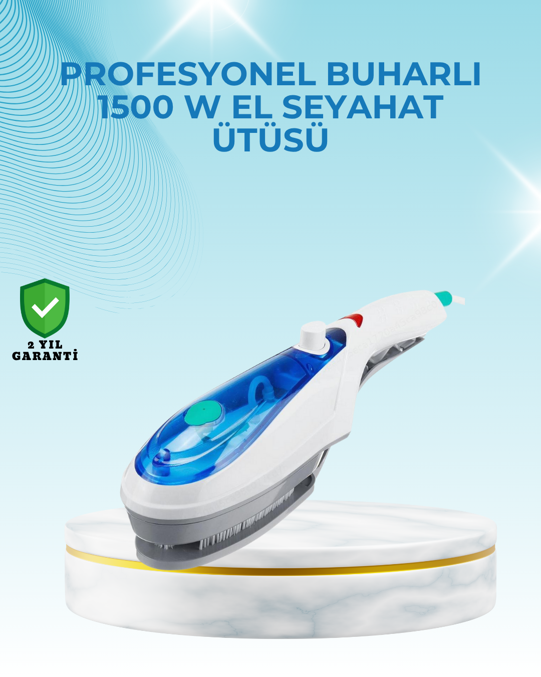 1500W Güçlü Buharlı Ütü | Yanık Riski Olmadan Hızlı Ütüleme - Lisinya