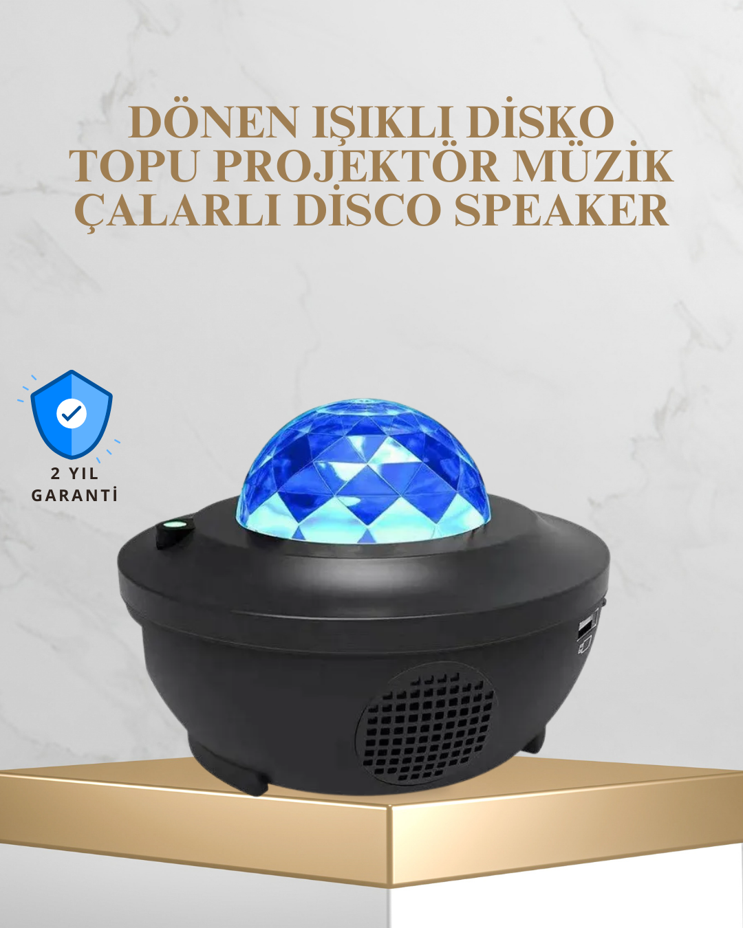 Bluetooth & USB Müzik Çalar Gece Lambası – 50 m² Kapsama, Uzaktan Kumanda - Lisinya