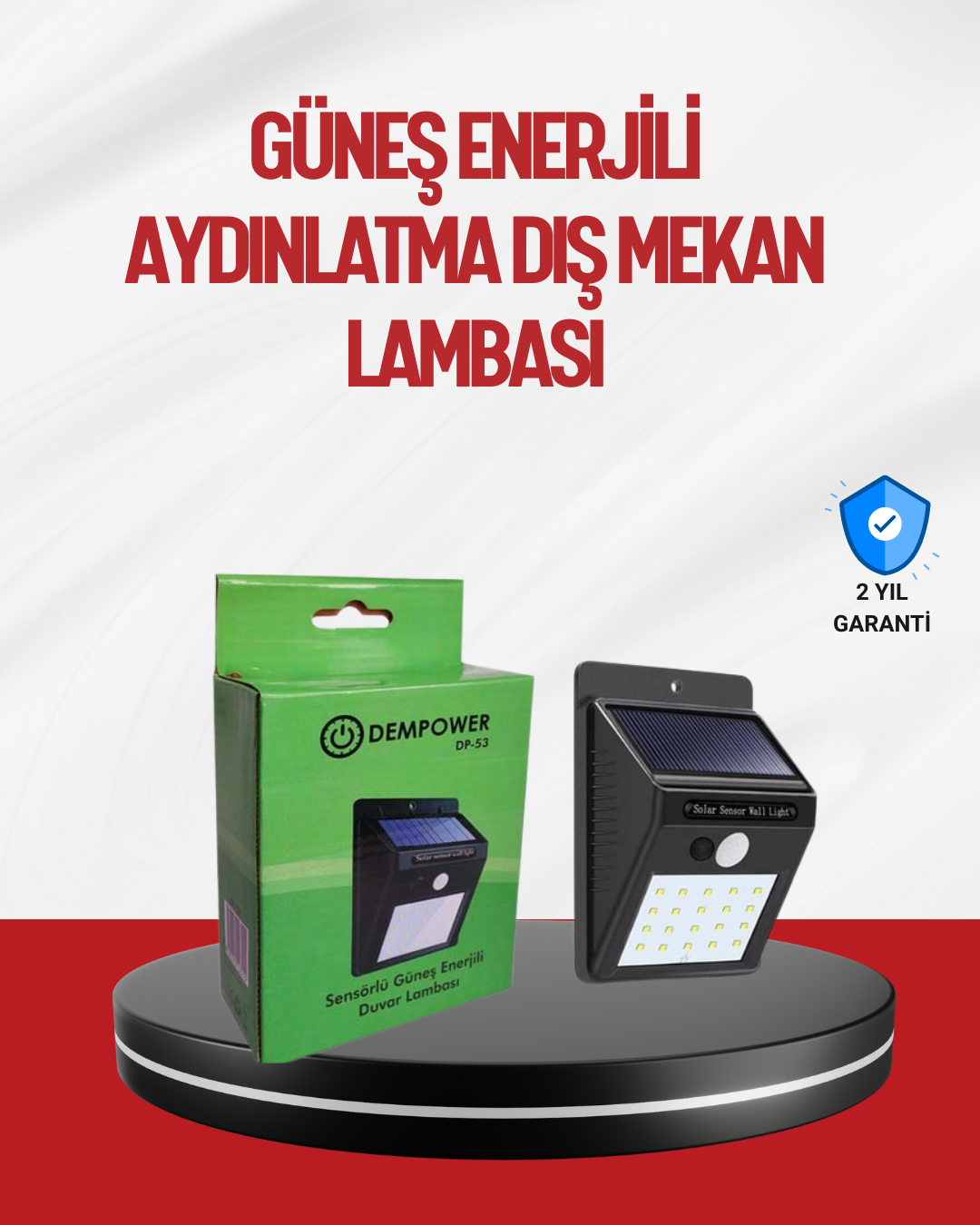 Kablo Gerektirmeyen Güneş Enerjili Dış Mekan Işık – Bahçe ve Koridor Aydınlatması - Lisinya Kablo Gerektirmeyen Güneş Enerjili Dış Mekan Işık – Bahçe ve Koridor Aydınlatması - Lisinya