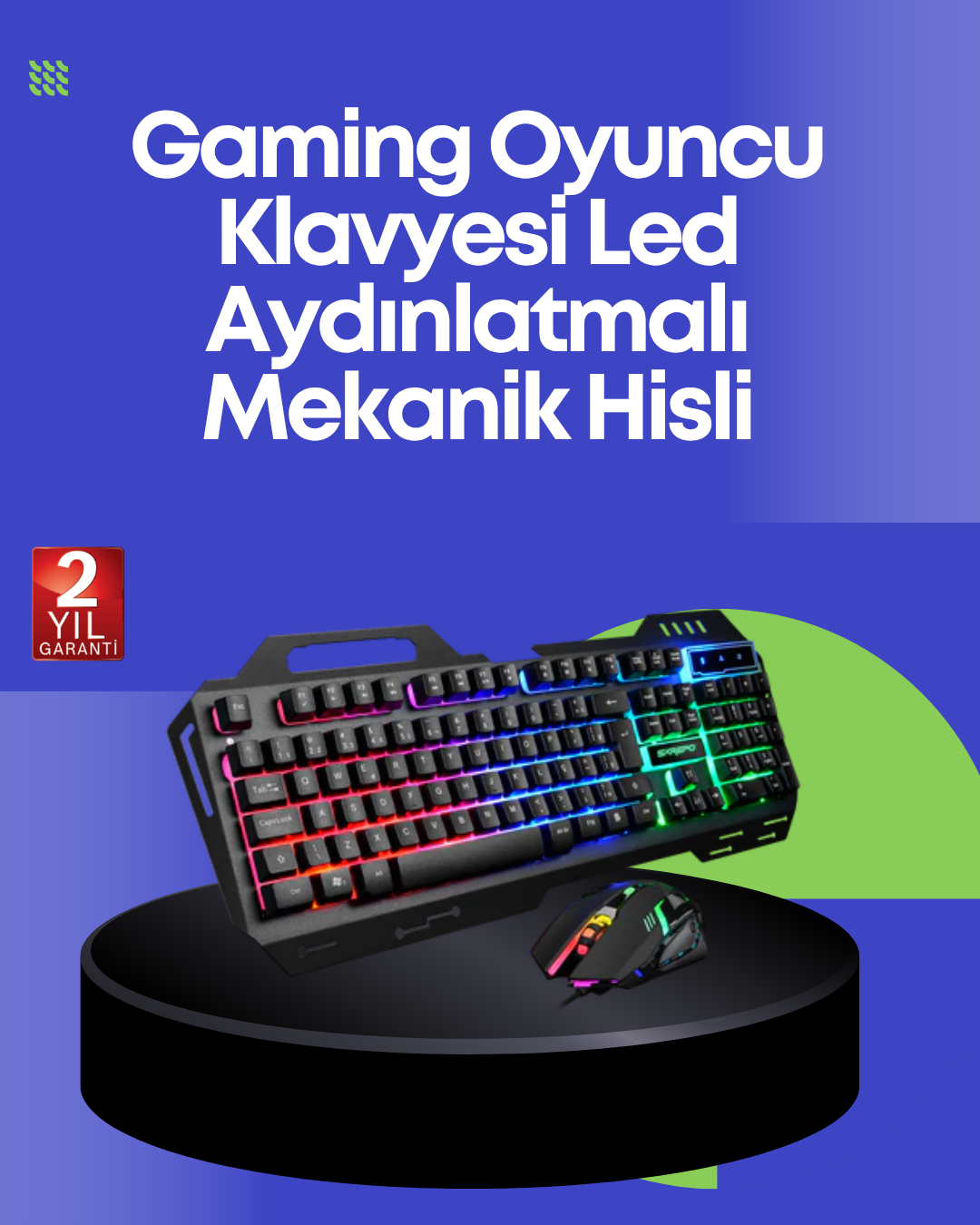 PG8018 LED Aydınlatmalı Mekanik Klavye Mouse – Oyunlarda Üstün Performans - Lisinya