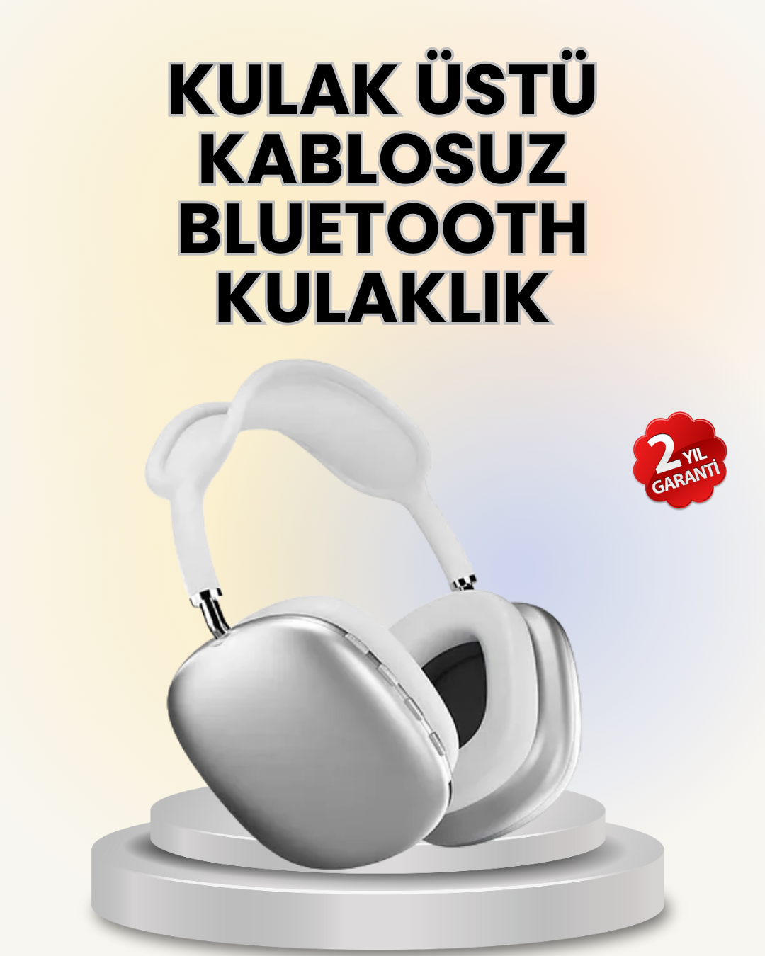 Katlanabilir Kablosuz Kulaklık | Yüksek Ses Kalitesi, 10 Metre Bağlantı Menzili - Lisinya