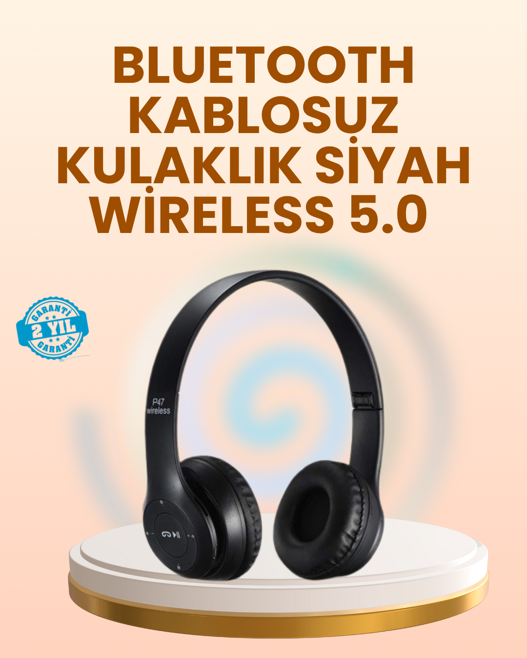 Ayarlanabilir Baş Bandı ve Yumuşak Kulak Yastıklı Bluetooth Kulaklık - Lisinya