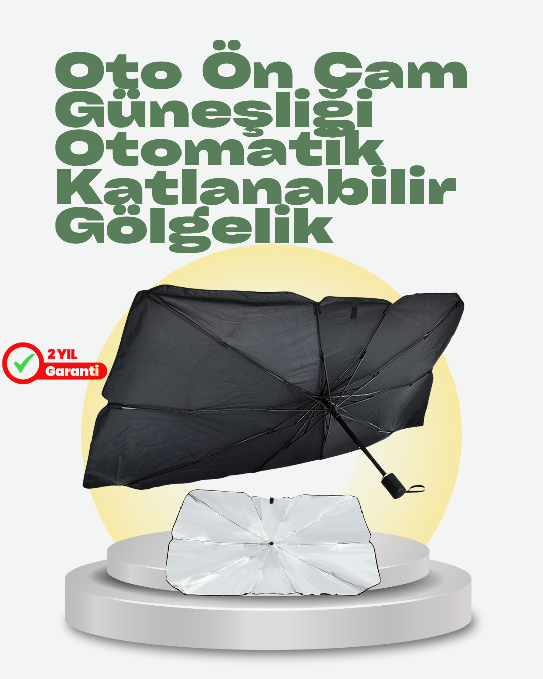 Katlanabilir Oto Güneşlik – Pratik, Dayanıklı, UV Koruyucu Tasarım - Lisinya
