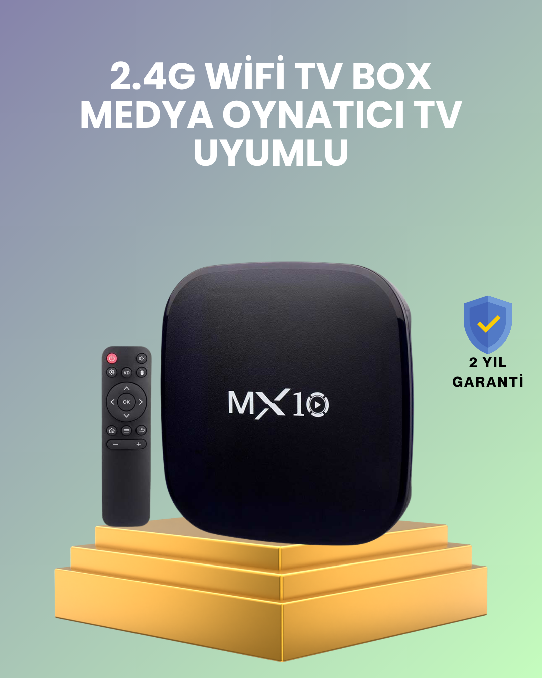 2 GB RAM 8 GB Hafıza 4K Video Destekli Android Medya Cihazı - Lisinya