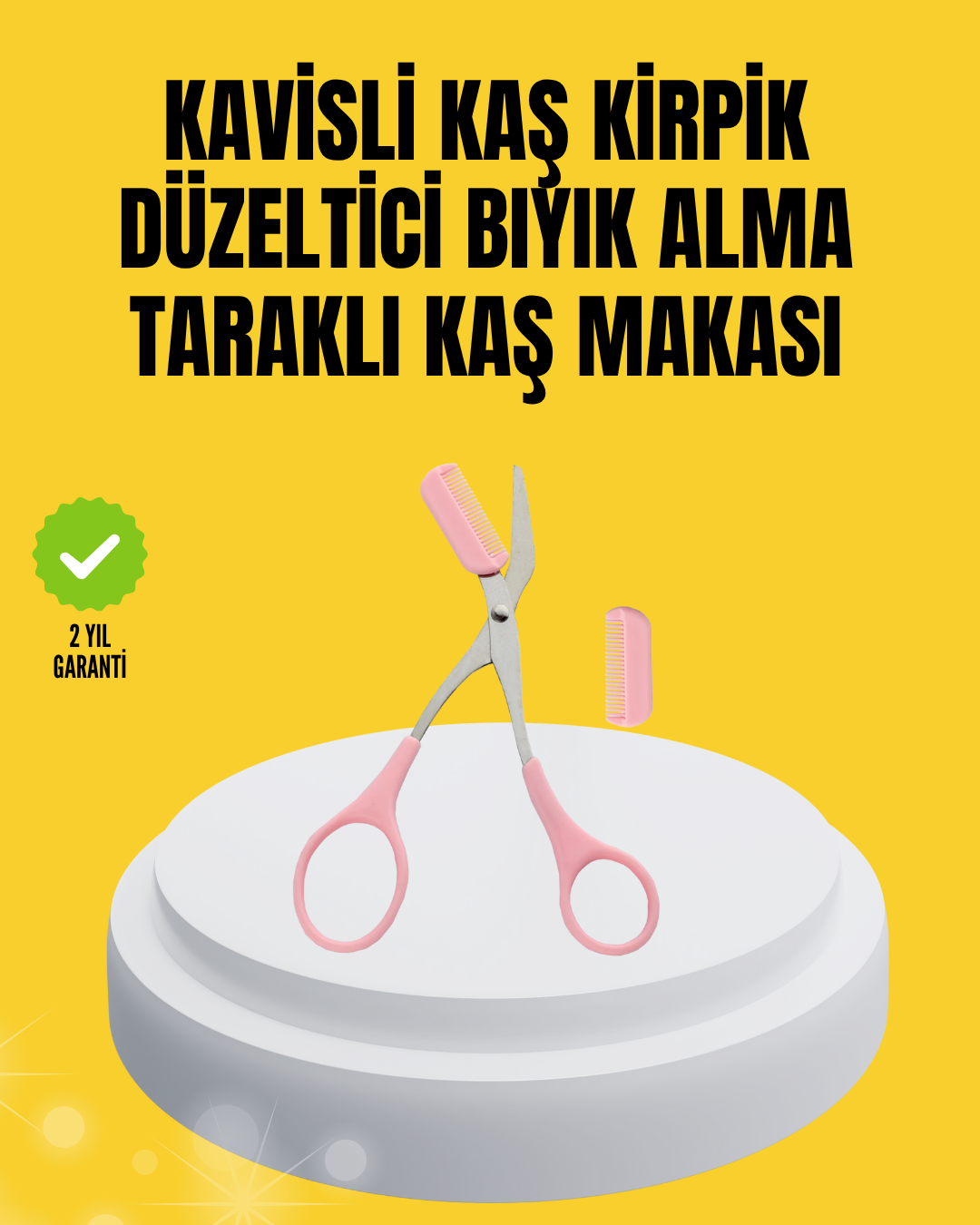 Kaş, Kirpik ve Tırnak Çevresi Temizliği İçin Çok Fonksiyonlu Makas - Lisinya