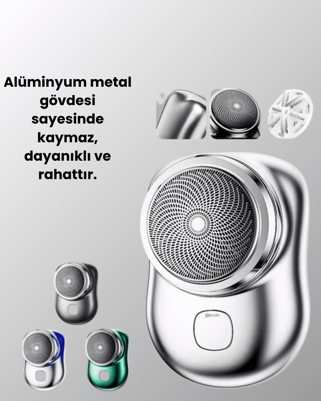 Cep Tipi Elektrikli Tıraş Makinesi – Güçlü, Sessiz, Su Geçirmez ve Ultra Taşınabilir - Lisinya