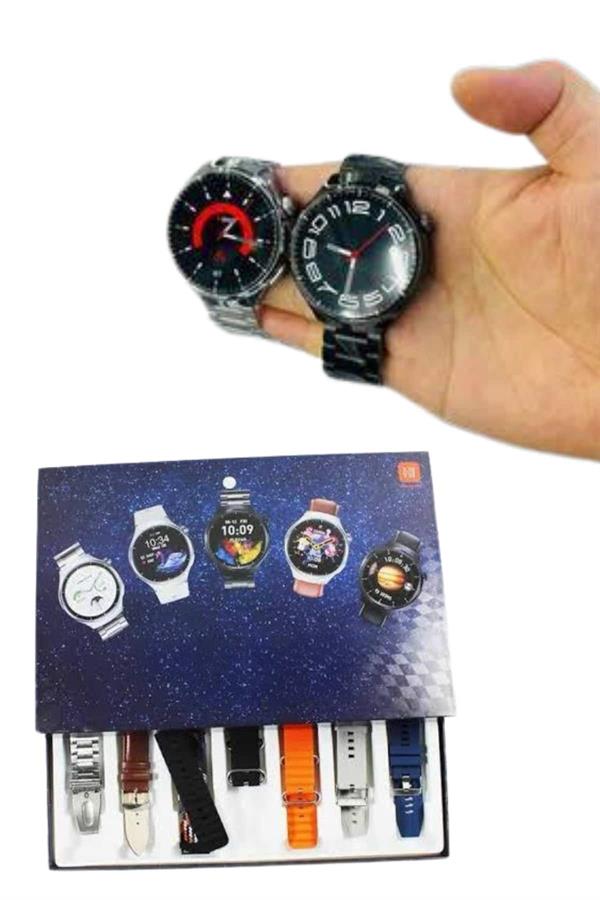 7 Kordonlu Akıllı Saat Siyah Kasa Dokunmatik Ekran Uyku ve Sağlık Takibi - Lisinya