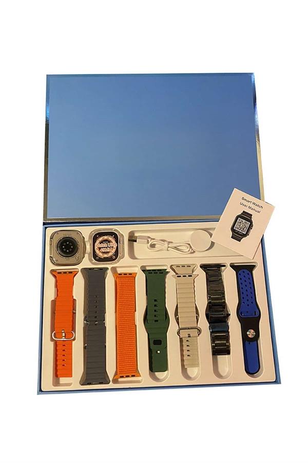 7 Kordonlu Unisex Akıllı Saat Çoklu Kordon Seçeneği Amoled Ekran - Lisinya