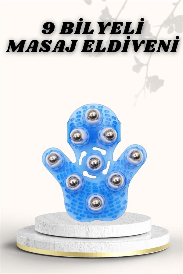 9 Bilyeli Masaj Eldiveni Giyilebilir Plastik Vücut Sıkılaştırıcı - Lisinya