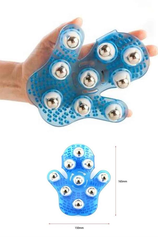 9 Bilyeli Masaj Eldiveni Giyilebilir Plastik Vücut Sıkılaştırıcı - Lisinya