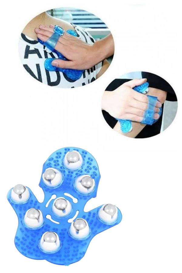 9 Bilyeli Masaj Eldiveni Tüm Vücut Masajına Uygun Kafa Masaj Aleti - Lisinya