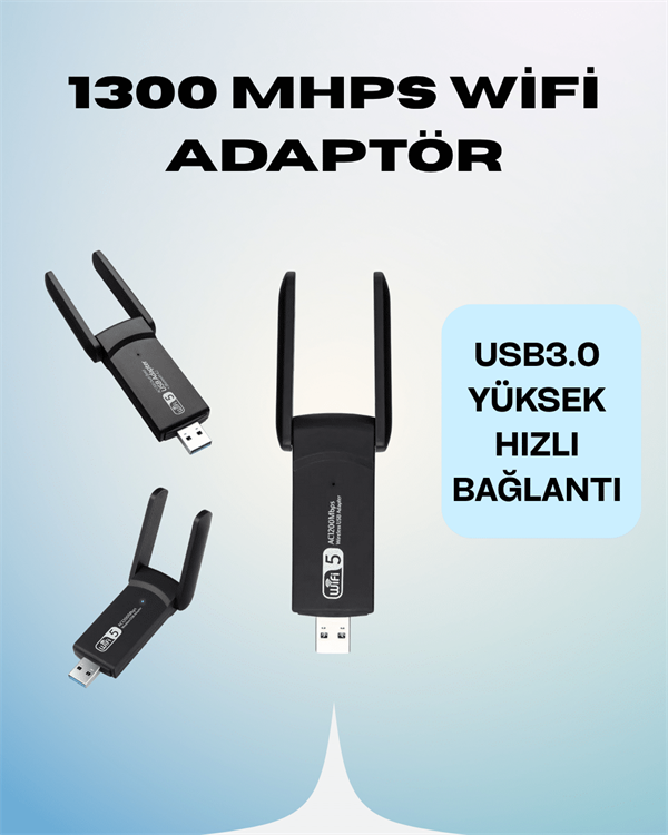AC1200 USB WiFi Adaptör - Lisinya