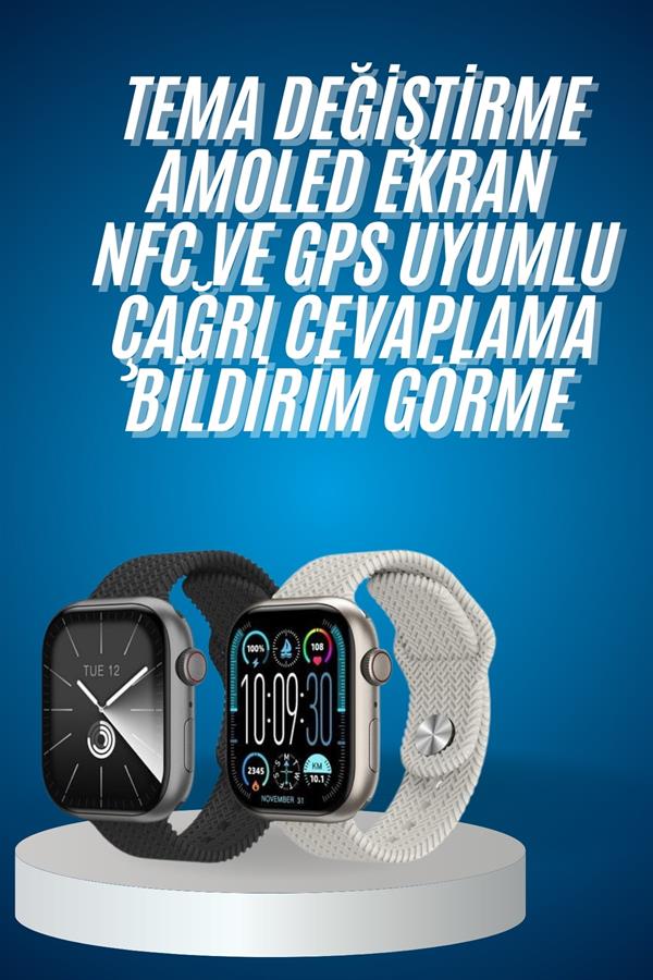 Akıllı Kol Saat Amoled Ekran Android ve İOS Uyumlu Arama Konuşma - Lisinya Akıllı Kol Saat Amoled Ekran Android ve İOS Uyumlu Arama Konuşma - Lisinya