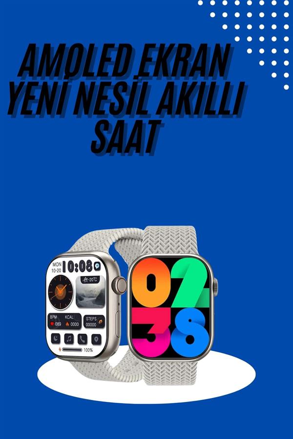 Akıllı Kol Saat Amoled Ekran Android ve İOS Uyumlu Arama Konuşma - Lisinya Akıllı Kol Saat Amoled Ekran Android ve İOS Uyumlu Arama Konuşma - Lisinya