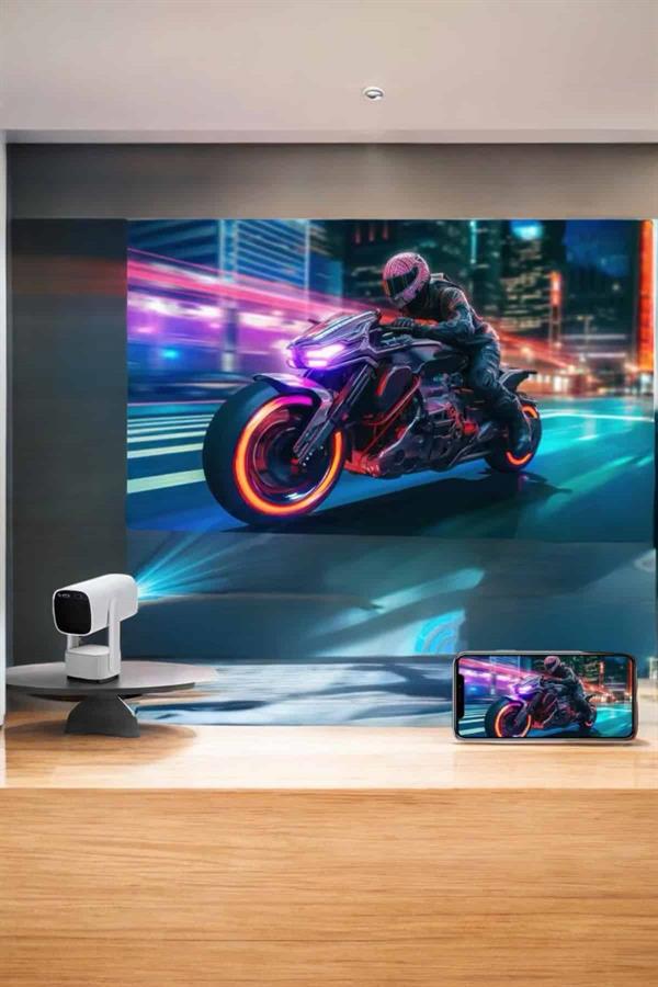 Akıllı Projeksiyon Powerbankli Taşınabilir Sinema Projektörü 4k HD Kaliteli - Lisinya Akıllı Projeksiyon Powerbankli Taşınabilir Sinema Projektörü 4k HD Kaliteli - Lisinya