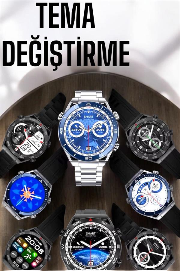 Akıllı Saat 2024 Model Arama Cevaplayan Uyku ve Sağlık Takibi - Lisinya