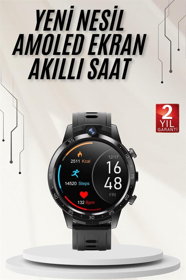 Akıllı Saat 3 Kordon Akıllı Saat Android ve İOS Uyumlu Uzun Ömürlü Titreşimli - Lisinya