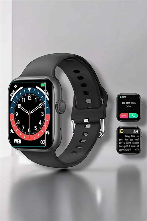 Akıllı Saat Adım Sayar, Kalp Atışı İzleme Dokunmatik Bluetooth Bağlantılı - Lisinya