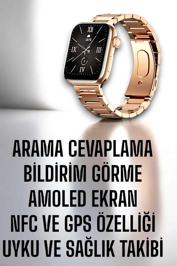 Akıllı Saat Adımsayar, Nabız Takibi ve GPS Destekli Kadınlara Özel - Lisinya