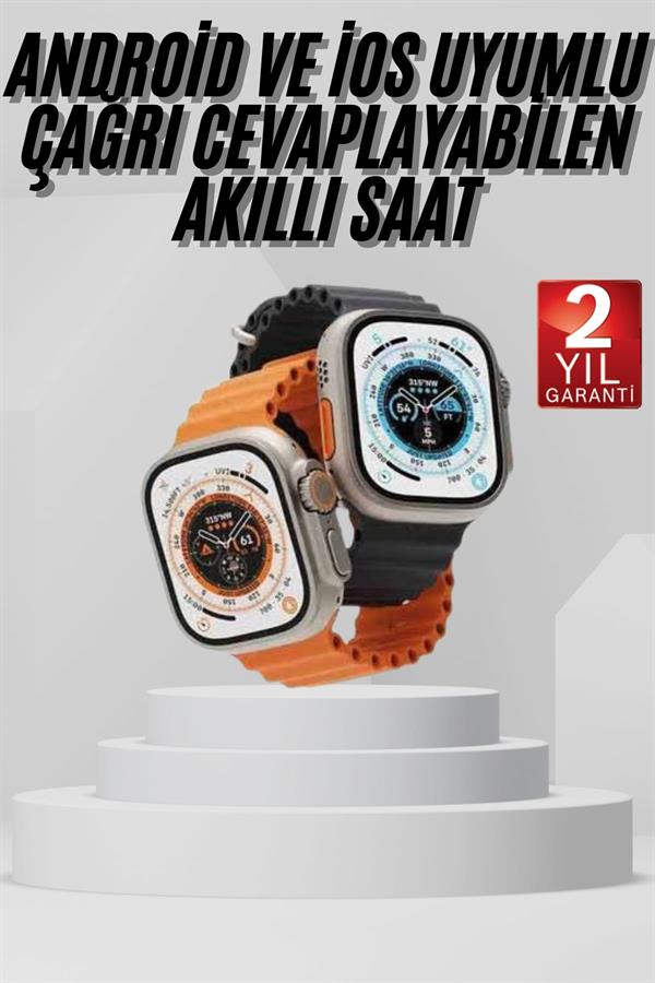 Akıllı Saat Amoled Ekran Bluetooth Bağlantılı Özel Tasarım Unısex - Lisinya