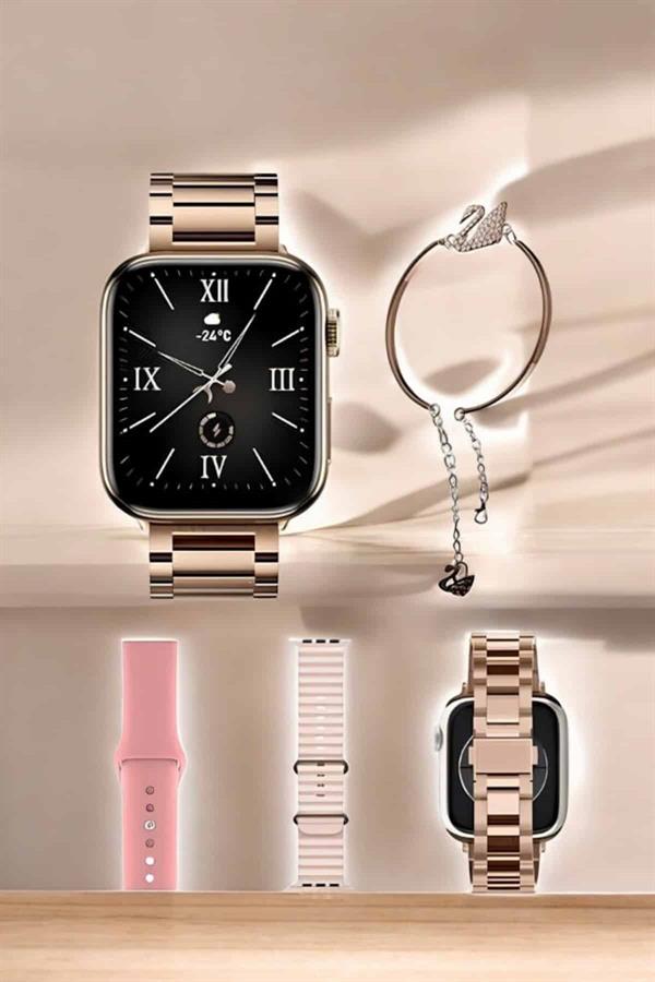 Akıllı Saat Bileklik Hediyeli Uzun Pil Ömrü GPS Takibi - Lisinya