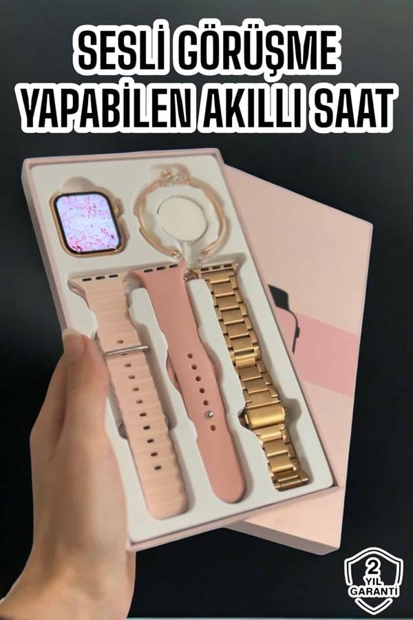 Akıllı Saat Bluetooth Bağlantılı Aksesuar Hediyeli GPS Takibi - Lisinya