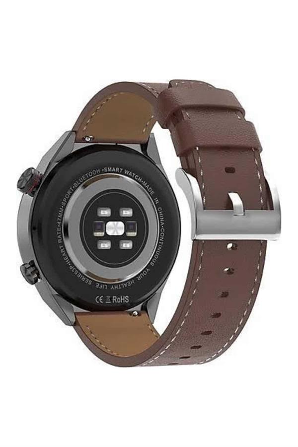 Akıllı Saat Çelik Kordon Çağrı Cevaplama Amoled Ekran Titreşimli Uyku ve Sağlık Takibi - Lisinya