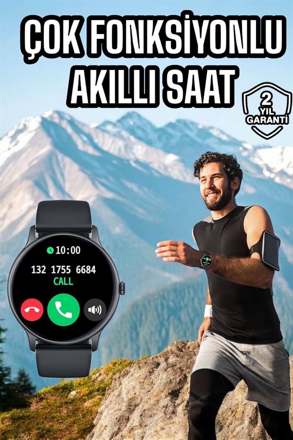Akıllı Saat Çok Fonksiyonlu Sesli Görüşme NFC Uyumlu Amoled Ekran - Lisinya