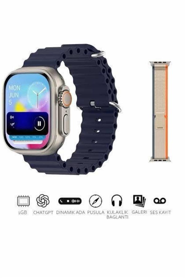 Akıllı Saat Çok Fonksiyonlu Unısex Sosyal Medya Girişli Bluetooth Bağlantılı - Lisinya