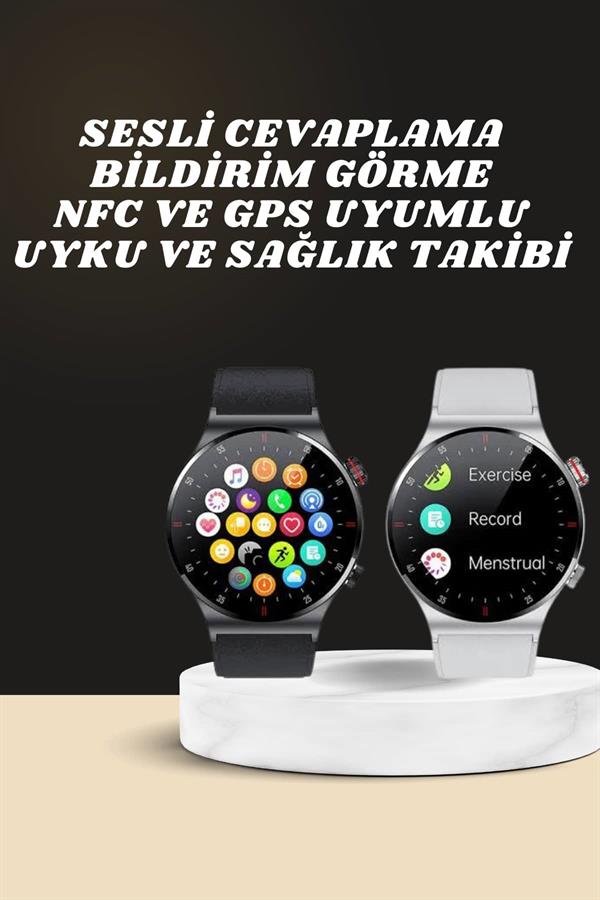 Akıllı Saat Çoklu Kordon Seçeneği Amoled Ekran Çok Fonksiyonlu Bluetooth Bağlantılı - Lisinya