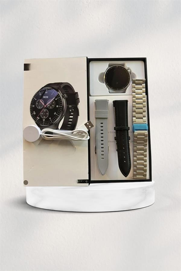 Akıllı Saat Çoklu Kordon Seçeneği Amoled Ekran Çok Fonksiyonlu Bluetooth Bağlantılı - Lisinya