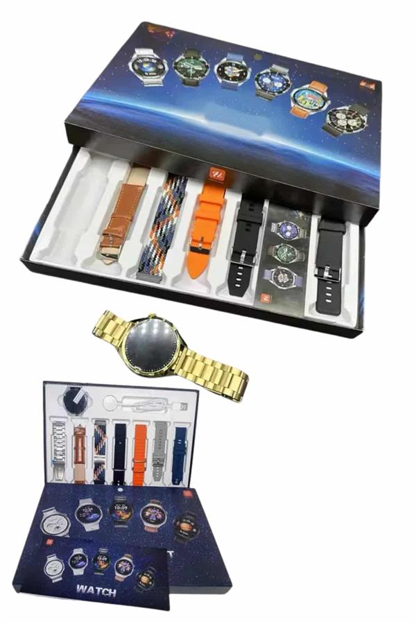 Akıllı Saat Çoklu Kordon Seçenekli Dokunmatik Ekran Nabız Sensörlü - Lisinya