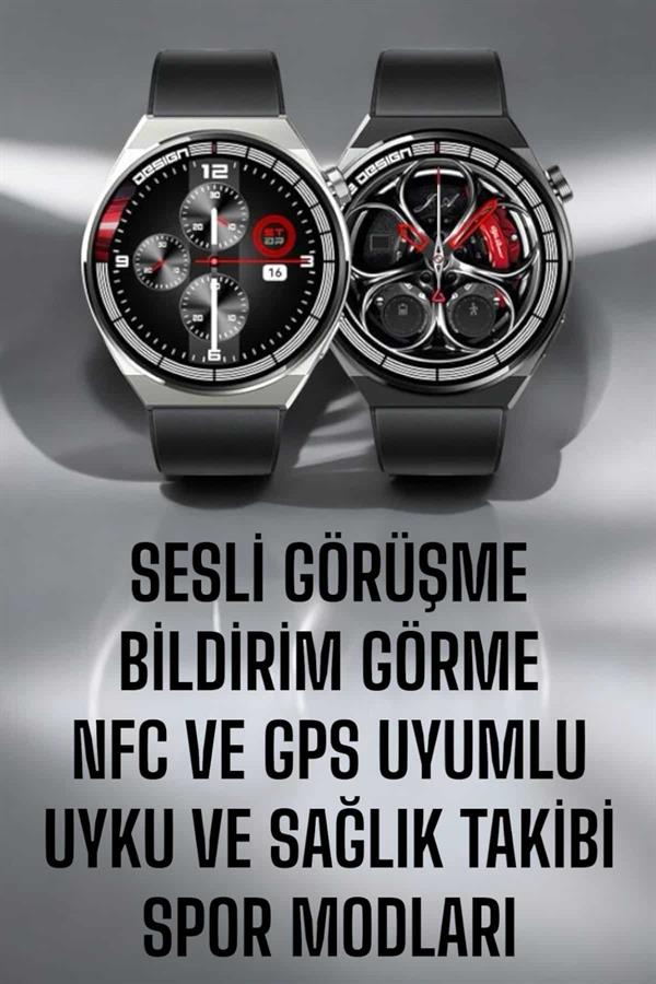 Akıllı Saat GPS VE NFC Özelliği Sesli Görüşme Dokunmstik Ekran - Lisinya