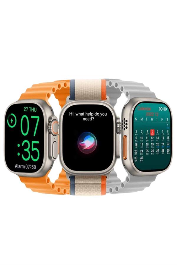 Akıllı Saat Kol Saati Android ve İOS Uyumlu Nabız Ölçer Sesli Asistan - Lisinya