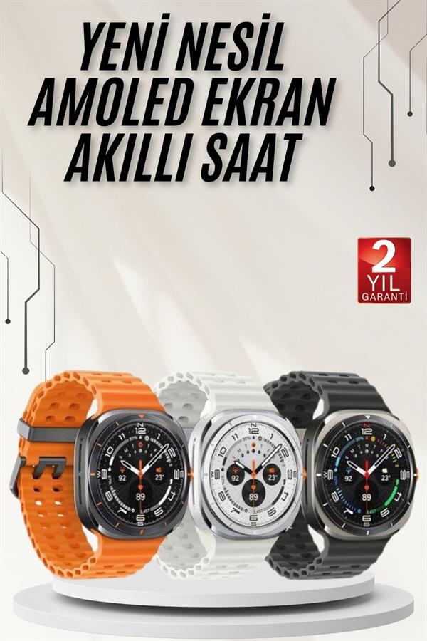 Akıllı Saat Müzik Dinleme Nabız Ölçer NFC ve GPS Uyumlu Sesli Asistan - Lisinya