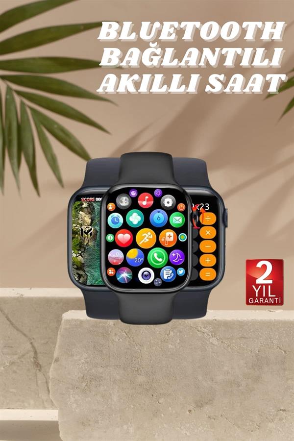 Akıllı Saat Nabız Ölçebilen Adımsayar Kalori Hesaplama Tema Değiştirme GPS Uyumlu - Lisinya