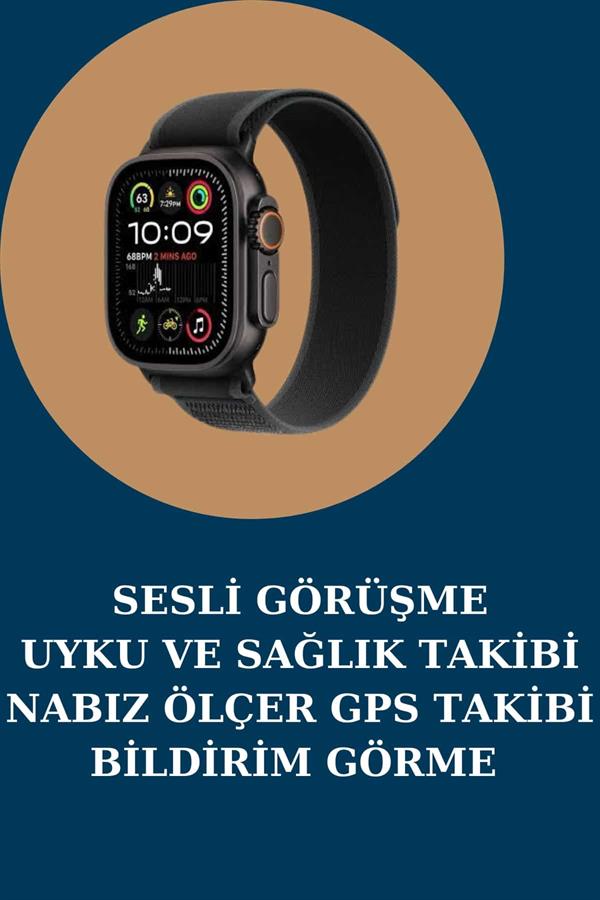 Akıllı Saat Nabız Ölçer Uyku Takibi Adımsayar Alarm ve Hatırlatıcı Çağrı Cevaplama - Lisinya