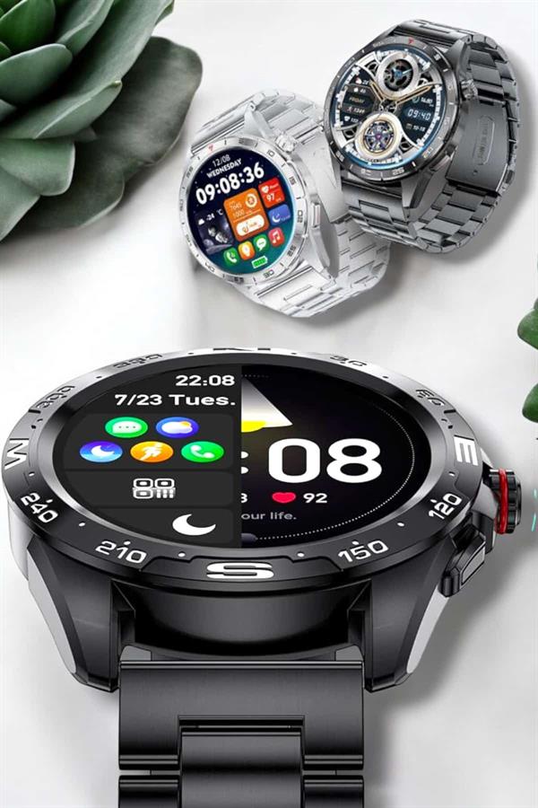 Akıllı Saat Sağlık ve Fitness Takibi Bluetooth Bağlantılı Dokunmatik Ekran - Lisinya