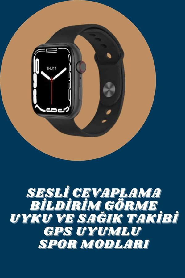 Akıllı Saat Tema Değiştirme Uyku ve Sağlık Takibi Sesli Asistan Bildirim Görme - Lisinya