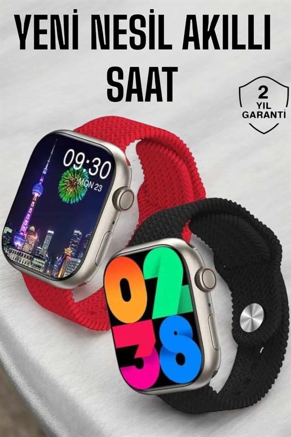 Akıllı Saat Tema Değiştirme Uyku ve Sağlık Takibi Bluetooth Bağlantılı - Lisinya