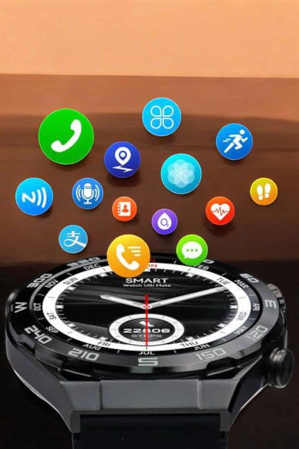 Akıllı Saat Yeni Nesil Bluetooth Bağlantılı Uyku ve Sağlık Takibi NFC ve GPS - Lisinya