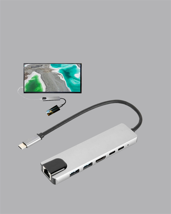 USB‑C Çoklu Bağlantı Merkezi – 5 Gbps, 100‑240 V, Sağlam Eloksal Tasarım - Lisinya