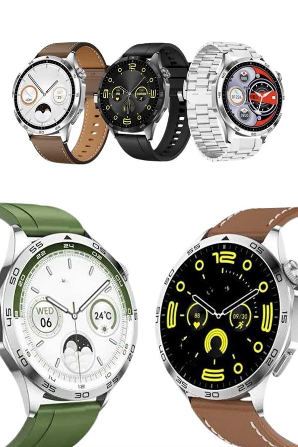 Amoled Ekran 3 Kordonlu Akıllı Saat 5.0 Bluetooth Bağlantılı Android ve İOS Uyumlu - Lisinya