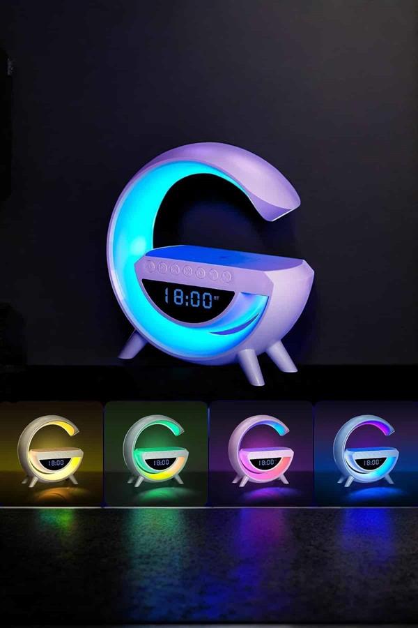 Android Uyumlu Akıllı Bluetooth Hoparlör Kablosuz Şarj Cihazı Standı - Lisinya Android Uyumlu Akıllı Bluetooth Hoparlör Kablosuz Şarj Cihazı Standı - Lisinya