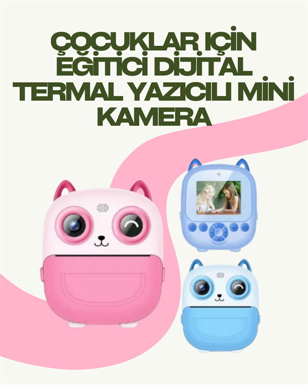 Anında Yazdıran Kamera – Çocuklara Uygun, Hafif ve Renkli - Lisinya