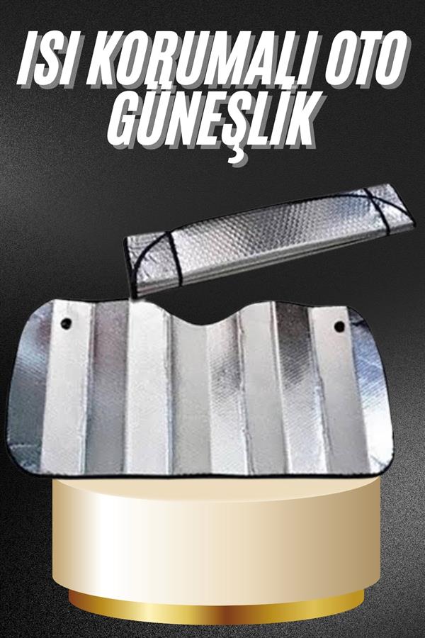 Araba Ön Cam Güneşliği Katlanabilir Oto Güneşlik Tüm Araç Modellerine Uygun - Lisinya