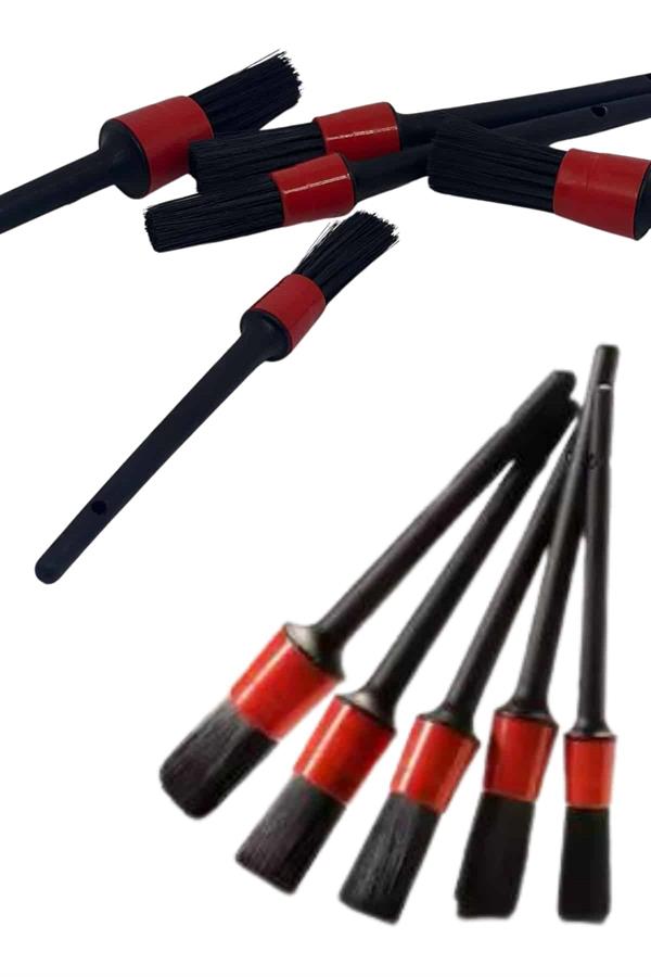 Araç İçi Led Aksesuar 5 Farklı Detaylı Araba Temizlik Fırçası Oto Temizleme Fırçası - Lisinya