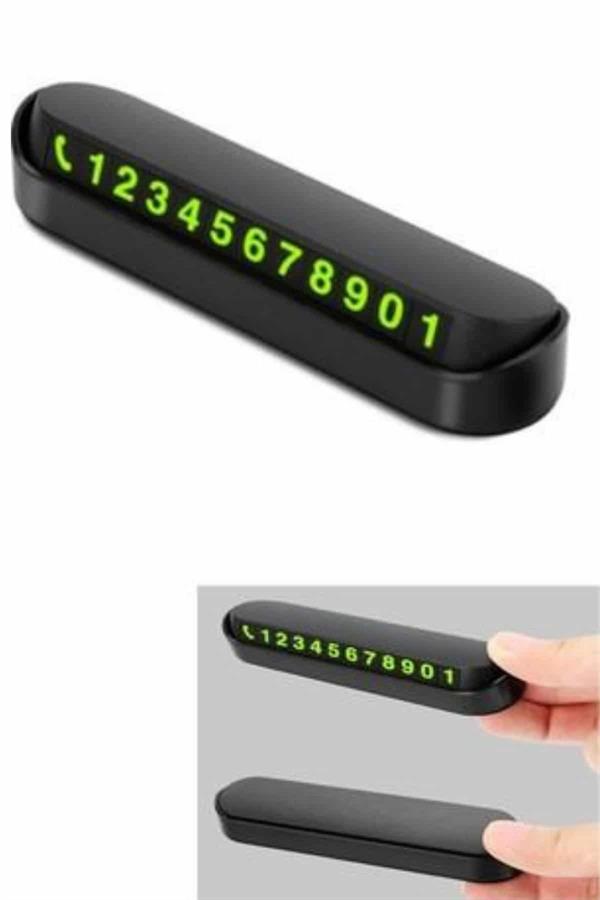 Araç İçi Numaratör Numaralık Oto Cam Kartı Fosforlu Numaratör - Lisinya